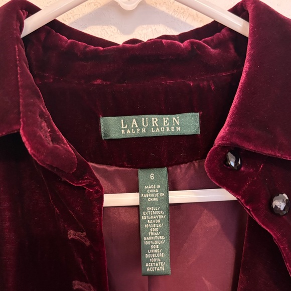 Lauren Ralph Lauren Velvet Blazer - Picture 3 of 6